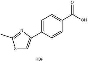 4-(2-METHYL-THIAZOL-4-YL)-BENZOIC ACIDHYDROBROMIDE Struktur