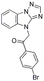 1-(4-BROMOPHENYL)-2-(4H-[1,2,4]TRIAZOLO[1,5-A]BENZIMIDAZOL-4-YL)ETHANONE Struktur