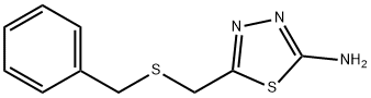 5-BENZYLSULFANYLMETHYL-[1,3,4]THIADIAZOL-2-YLAMINE Struktur