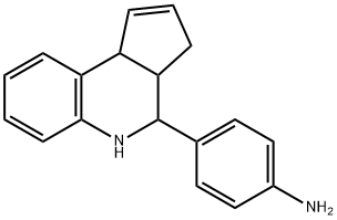 4-(3A,4,5,9B-TETRAHYDRO-3H-CYCLOPENTA[C]QUINOLIN-4-YL)-PHENYLAMINE Struktur