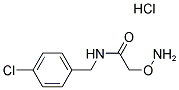 1-([[2-(AMMONIOOXY)ACETYL]AMINO]METHYL)-4-CHLOROBENZENE CHLORIDE Struktur