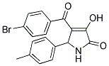 4-(4-BROMOBENZOYL)-3-HYDROXY-5-(4-METHYLPHENYL)-1,5-DIHYDRO-2H-PYRROL-2-ONE Struktur