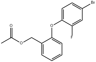 2-(4-BROMO-2-FLUOROPHENOXY)BENZYL ACETATE Struktur