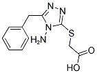 [(4-AMINO-5-BENZYL-4H-1,2,4-TRIAZOL-3-YL)SULFANYL]ACETIC ACID Struktur