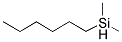 N-HEXYLDIMETHYLSILANE Struktur