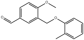 4-METHOXY-3-O-TOLYLOXYMETHYLBENZALDEHYDE Struktur