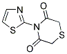 4-(1,3-THIAZOL-2-YL)-3,5-THIOMORPHOLINEDIONE Struktur