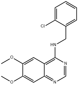 N-(2-CHLOROBENZYL)-6,7-DIMETHOXY-4-QUINAZOLINAMINE Struktur