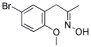 (5-BROMO-2-METHOXYPHENYL)ACETONE OXIME Struktur