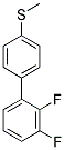 2',3'-DIFLUORO[1,1'-BIPHENYL]-4-YL METHYL SULFIDE Struktur