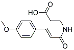 3-[[(2E)-3-(4-METHOXYPHENYL)PROP-2-ENOYL]AMINO]PROPANOIC ACID Struktur