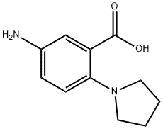 5-AMINO-2-PYRROLIDIN-1-YL-BENZOIC ACID Struktur