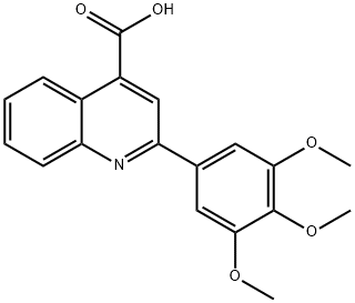 2-(3,4,5-TRIMETHOXY-PHENYL)-QUINOLINE-4-CARBOXYLIC ACID Struktur