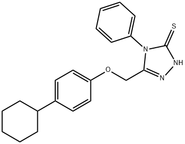 5-[(4-シクロヘキシルフェノキシ)メチル]-4-フェニル-4H-1,2,4-トリアゾール-3-チオール price.