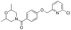 4-[4-((6-CHLOROPYRIDIN-2-YL)METHOXY)BENZOYL]-2,6-DIMETHYLMORPHOLINE Struktur