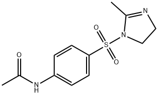 N-(4-[(2-METHYL-4,5-DIHYDRO-1H-IMIDAZOL-1-YL)SULFONYL]PHENYL)ACETAMIDE Struktur