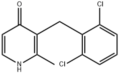 3-(2,6-DICHLOROBENZYL)-2-METHYL-4(1H)-PYRIDINONE Struktur