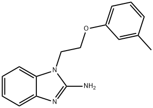 1-(2-M-TOLYLOXY-ETHYL)-1H-BENZOIMIDAZOL-2-YLAMINE Struktur