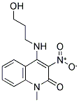 4-[(3-HYDROXYPROPYL)AMINO]-1-METHYL-3-NITROQUINOLIN-2(1H)-ONE Struktur