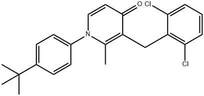 1-[4-(TERT-BUTYL)PHENYL]-3-(2,6-DICHLOROBENZYL)-2-METHYL-4(1H)-PYRIDINONE Struktur