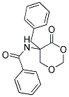 DL-5-BENZOYLAMINO-5-BENZYL-4-OXO-1,3-DIOXANE Struktur