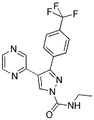 N-ETHYL-4-(PYRAZIN-2-YL)-3-[4-(TRIFLUOROMETHYL)PHENYL]PYRAZOLE-1-CARBOXAMIDE