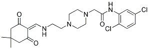 N-(2,5-DICHLOROPHENYL)-2-(4-(2-((4,4-DIMETHYL-2,6-DIOXOCYCLOHEXYLIDENE)METHYLAMINO)ETHYL)PIPERAZIN-1-YL)ACETAMIDE Struktur