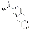 5-(AMINOCARBONYL)-1-BENZYL-2,4-DIMETHYLPYRIDINIUM Struktur