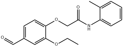 2-(2-ETHOXY-4-FORMYL-PHENOXY)-N-O-TOLYL-ACETAMIDE Struktur