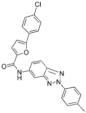 5-(4-CHLOROPHENYL)-N-[2-(4-METHYLPHENYL)-2H-1,2,3-BENZOTRIAZOL-5-YL]-2-FURAMIDE Struktur