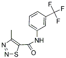 4-METHYL-N-[3-(TRIFLUOROMETHYL)PHENYL]-1,2,3-THIADIAZOLE-5-CARBOXAMIDE Struktur