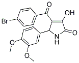 4-(4-BROMOBENZOYL)-5-(3,4-DIMETHOXYPHENYL)-3-HYDROXY-1,5-DIHYDRO-2H-PYRROL-2-ONE Struktur