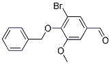 4-(BENZYLOXY)-3-BROMO-5-METHOXYBENZALDEHYDE Struktur