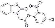 (2-OXO-BENZOTHIAZOL-3-YL)-ACETIC ACID 4-CHLORO-2-NITRO-PHENYL ESTER Struktur