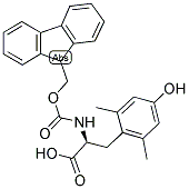 (S)-N-ALPHA-(9-FLUORENYLMETHYLOXYCARBONYL)-2,6-DIMETHYL-TYROSINE Struktur