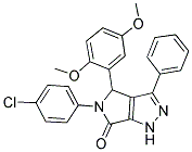 5-(4-CHLOROPHENYL)-4-(2,5-DIMETHOXYPHENYL)-3-PHENYL-4,5-DIHYDROPYRROLO[3,4-C]PYRAZOL-6(1H)-ONE Struktur