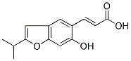 (2E)-3-(6-HYDROXY-2-ISOPROPYL-1-BENZOFURAN-5-YL)PROP-2-ENOIC ACID Struktur