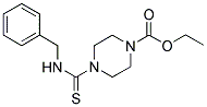 ETHYL 4-((BENZYLAMINO)THIOXOMETHYL)PIPERAZINECARBOXYLATE Struktur