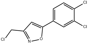 3-(CHLOROMETHYL)-5-(3,4-DICHLOROPHENYL)ISOXAZOLE Struktur