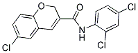 6-CHLORO-N-(2,4-DICHLOROPHENYL)-2H-CHROMENE-3-CARBOXAMIDE Struktur