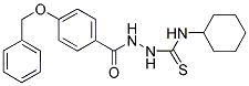 N-(((CYCLOHEXYLAMINO)THIOXOMETHYL)AMINO)(4-(PHENYLMETHOXY)PHENYL)FORMAMIDE Struktur