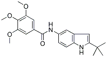 N-(2-TERT-BUTYL-(1H)-INDOL-5-YL)-3,4,5-TRIMETHOXYBENZAMIDE Struktur