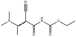 ETHYL N-[(Z)-2-CYANO-3-(DIMETHYLAMINO)-2-BUTENOYL]CARBAMATE Struktur