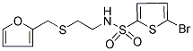 5-BROMO-N-(2-[(2-FURYLMETHYL)THIO]ETHYL)THIOPHENE-2-SULFONAMIDE Struktur