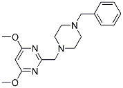 4,6-DIMETHOXY-2-[(4-BENZYLPIPERAZINO)METHYL]PYRIMIDINE