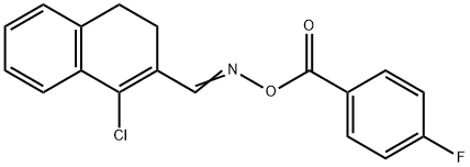 4-CHLORO-3-(([(4-FLUOROBENZOYL)OXY]IMINO)METHYL)-1,2-DIHYDRONAPHTHALENE Struktur