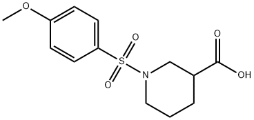 1-(4-METHOXY-BENZENESULFONYL)-PIPERIDINE-3-CARBOXYLIC ACID Struktur