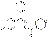 1-AZA-2-(3,4-DIMETHYLPHENYL)-2-PHENYLVINYL MORPHOLINE-4-CARBOXYLATE Struktur