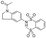 N-(1-ACETYL-2,3-DIHYDRO-(1H)-INDOL-5-YL)-2-(METHYLSULPHONYL)BENZENESULPHONAMIDE Struktur