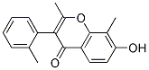 7-HYDROXY-2,8-DIMETHYL-3-O-TOLYL-CHROMEN-4-ONE Struktur